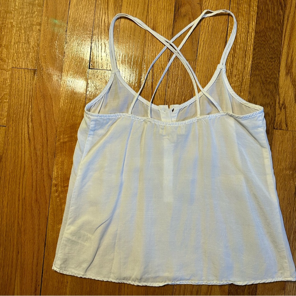 ANTHROPOLOGIE white tank blouse - Picture 4 of 5
